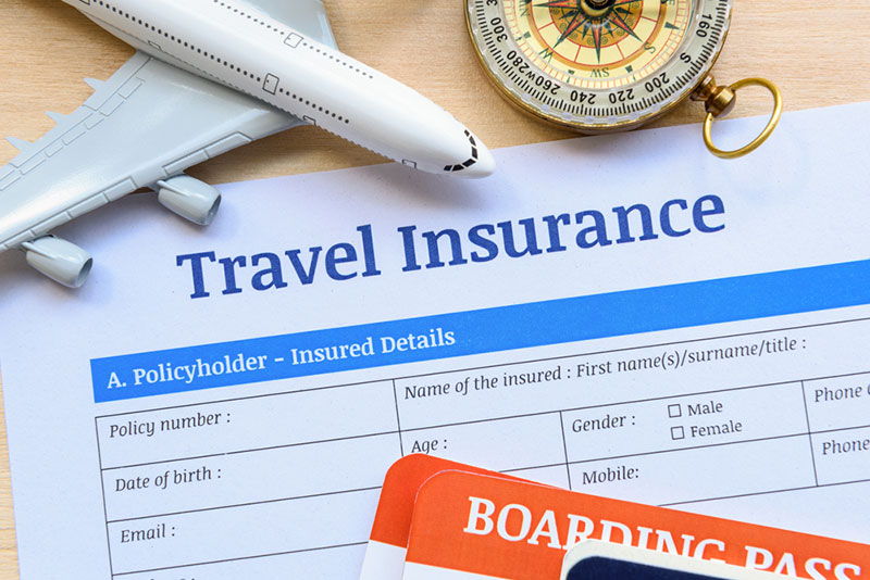 Travel Insurance Document and Passport