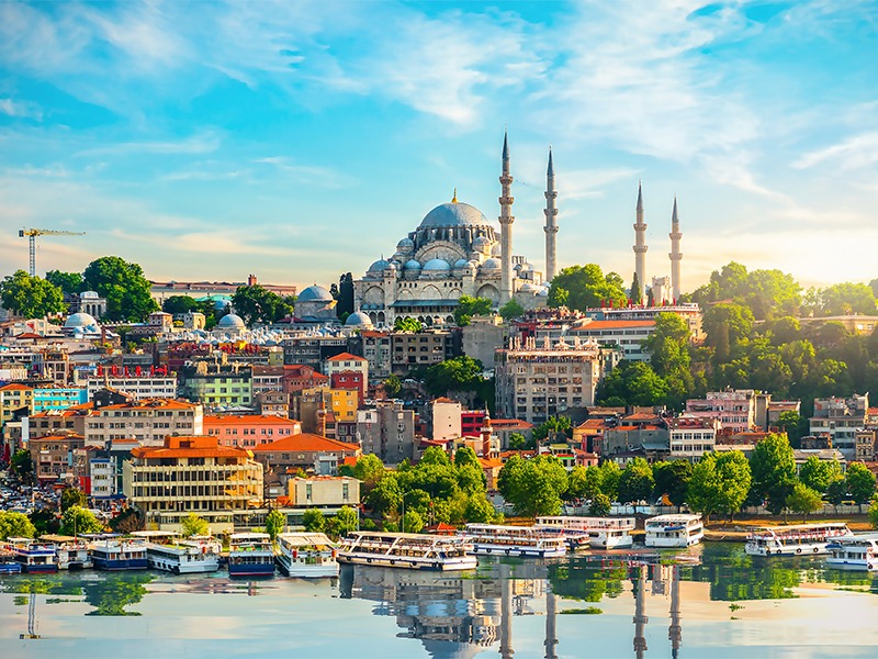 Stunning view of Istanbul cityscape with iconic landmarks